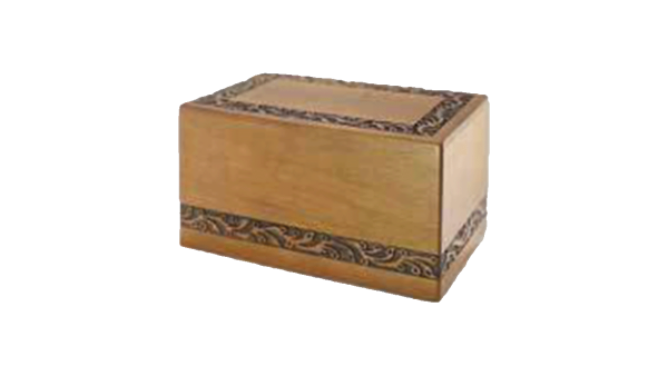 ADDvantage Casket rosewood cremation hardwood box